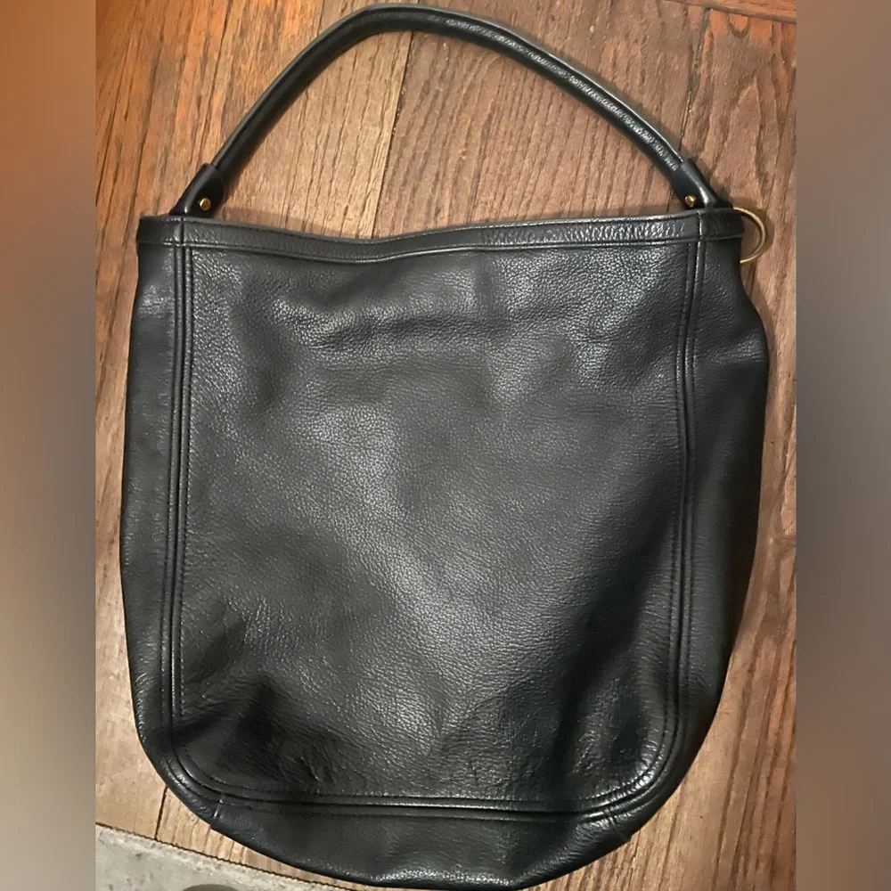 Marc Jacobs Black Leather Hobo Bag Corpcore Business Casual Wear To Work